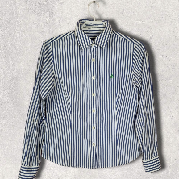 Bean pole blue and white striped oxford shirt - Picture 1 of 5